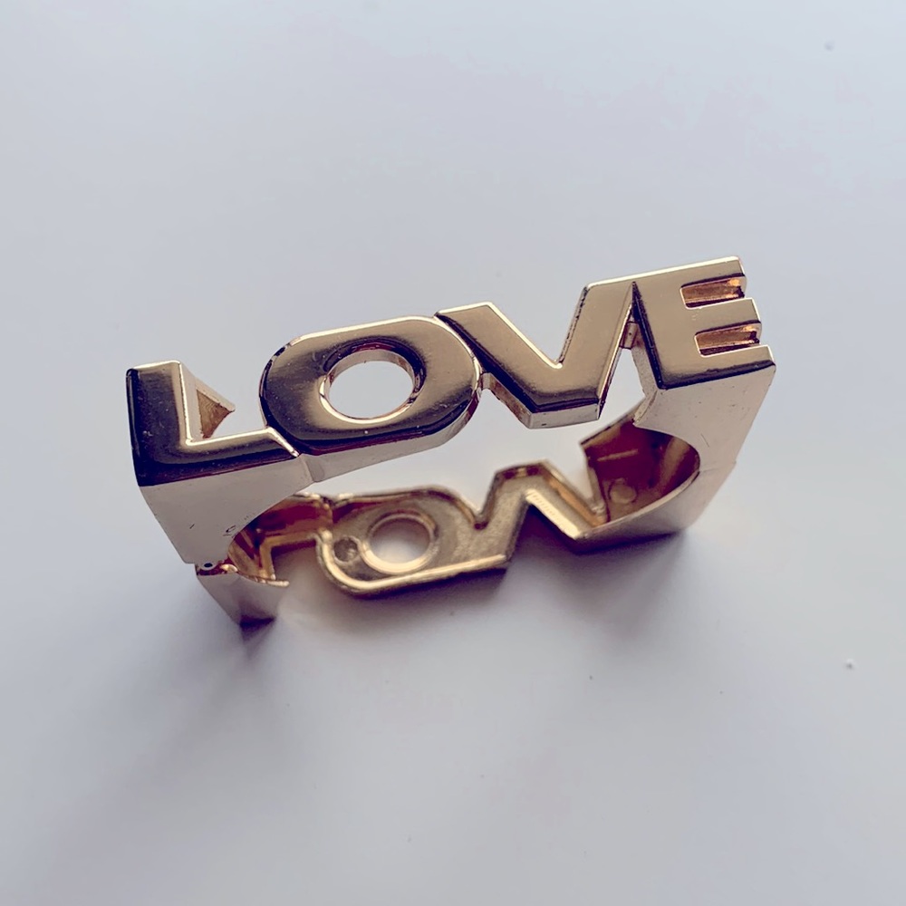 LOVE gold toned bracelet